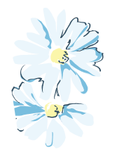 Flower down shape
